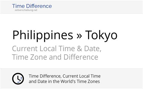 manila tokyo time difference